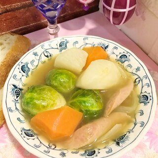 ☆★芽キャベツゴロゴロのスープ♪★☆